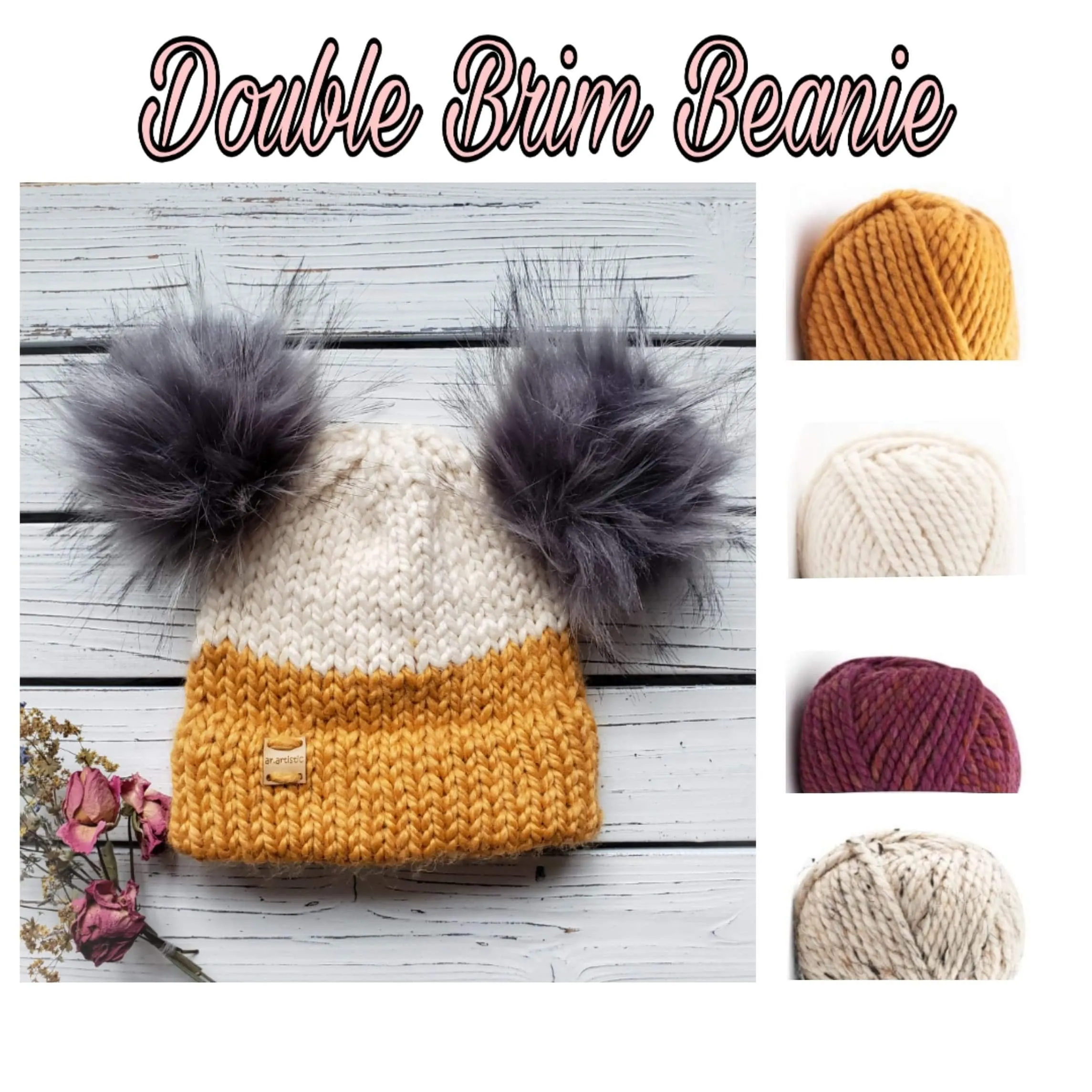 Double Brim Handmade Beanie
