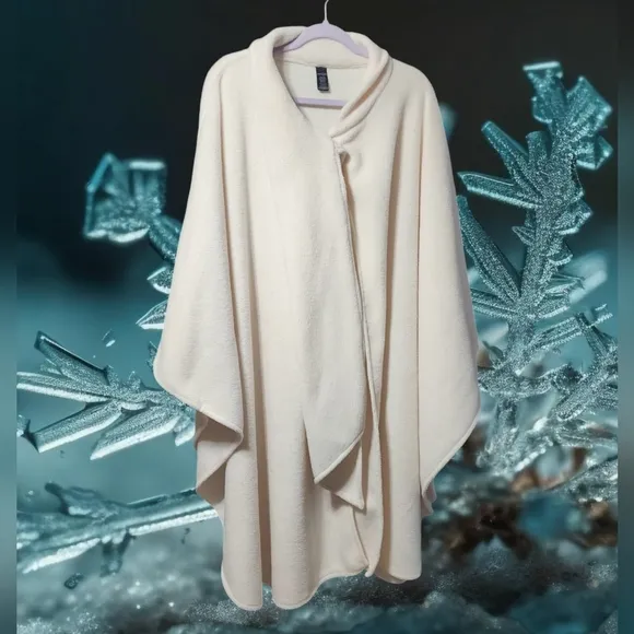 East5th Beige One Button Cape
