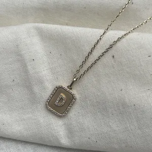 Edgy Bar Letter Necklace
