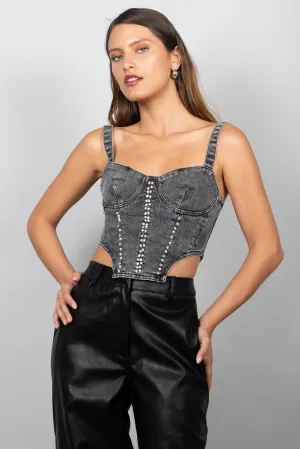 EDGY DENIM CORSET