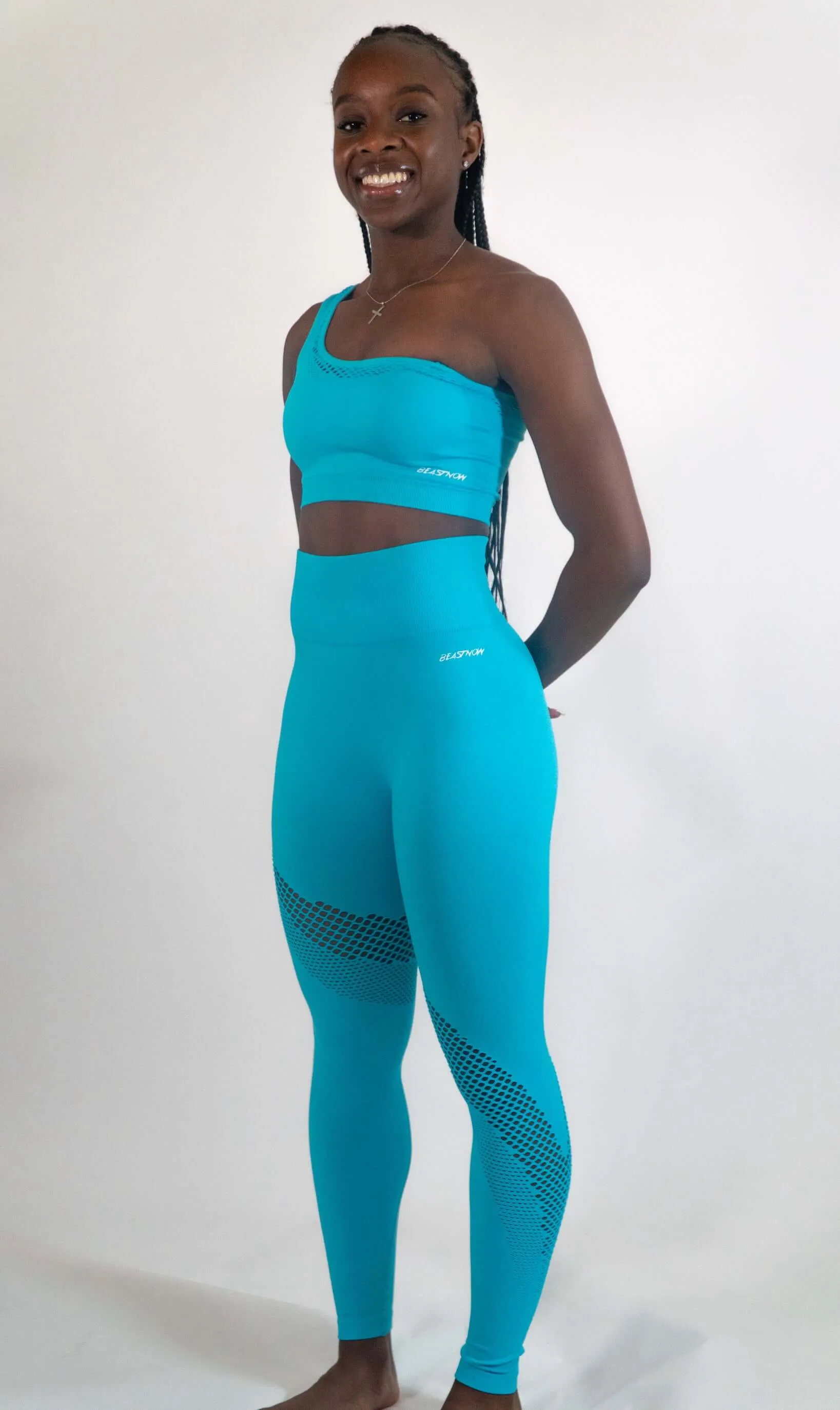 Edgy Leggings Aqua