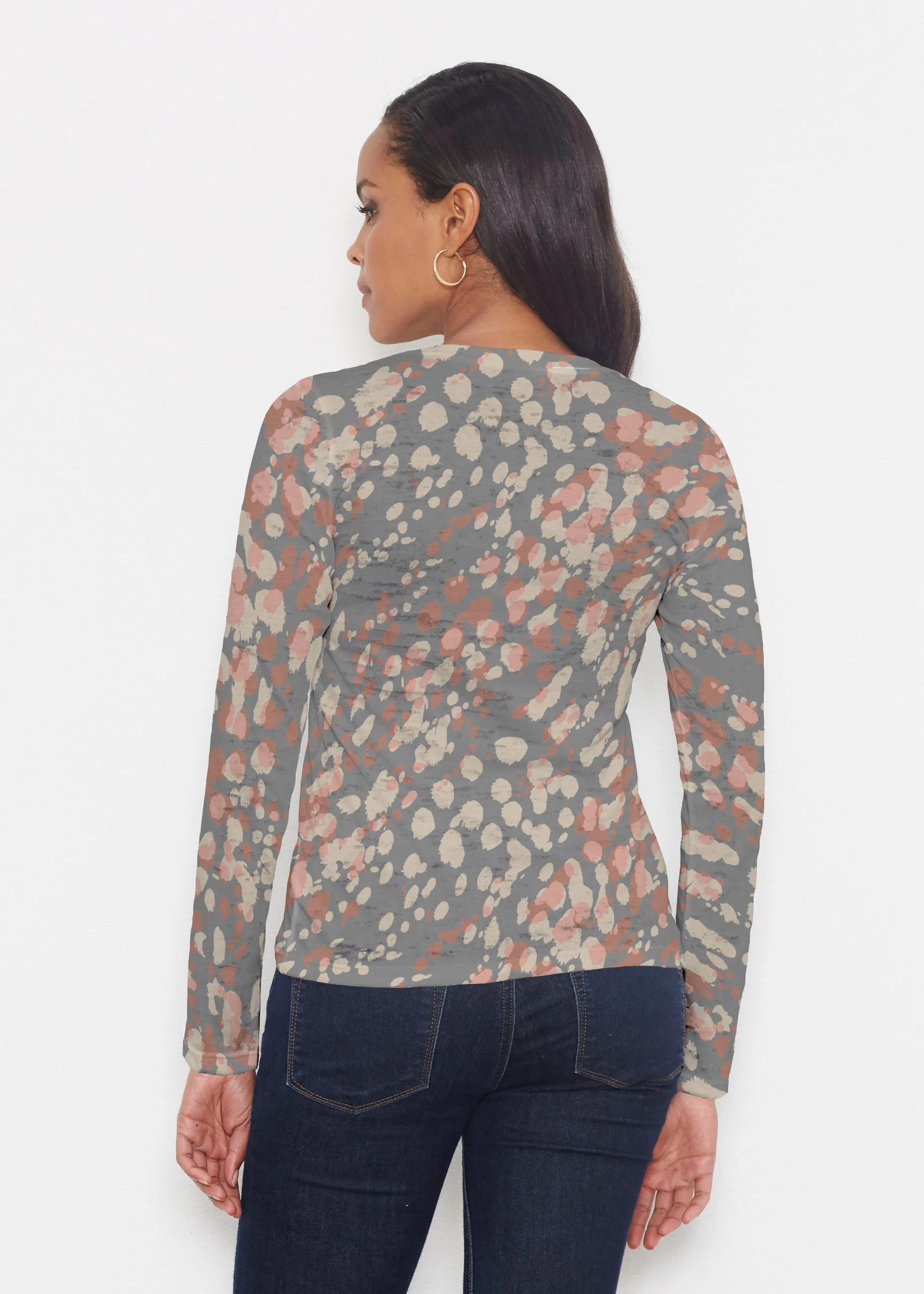 Edgy Splash (7877) ~ Signature Long Sleeve Crew Shirt