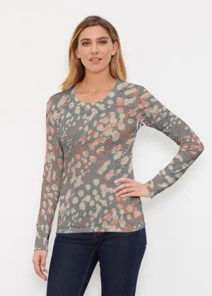 Edgy Splash (7877) ~ Thermal Long Sleeve Crew Shirt