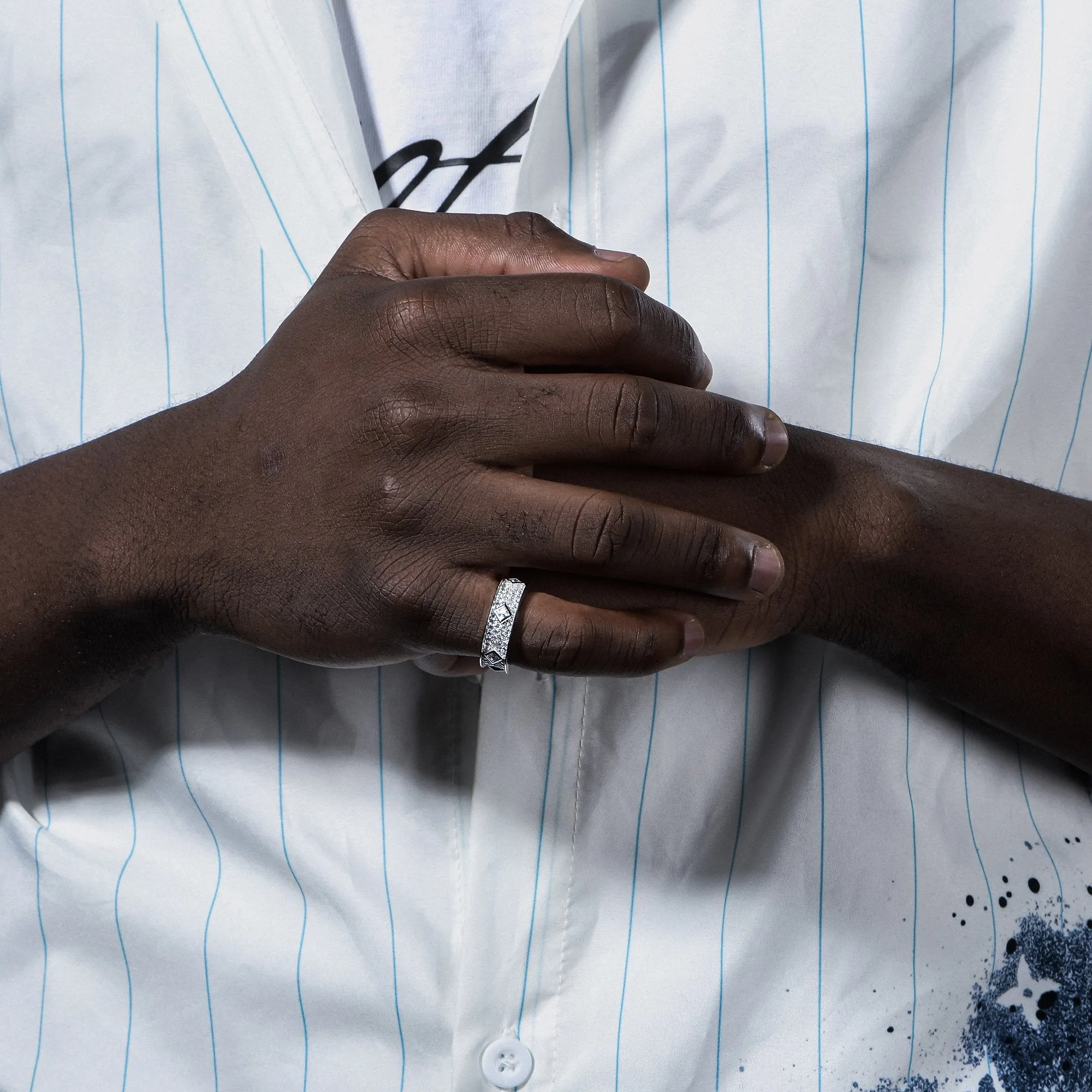 Edgy Square Band Ring