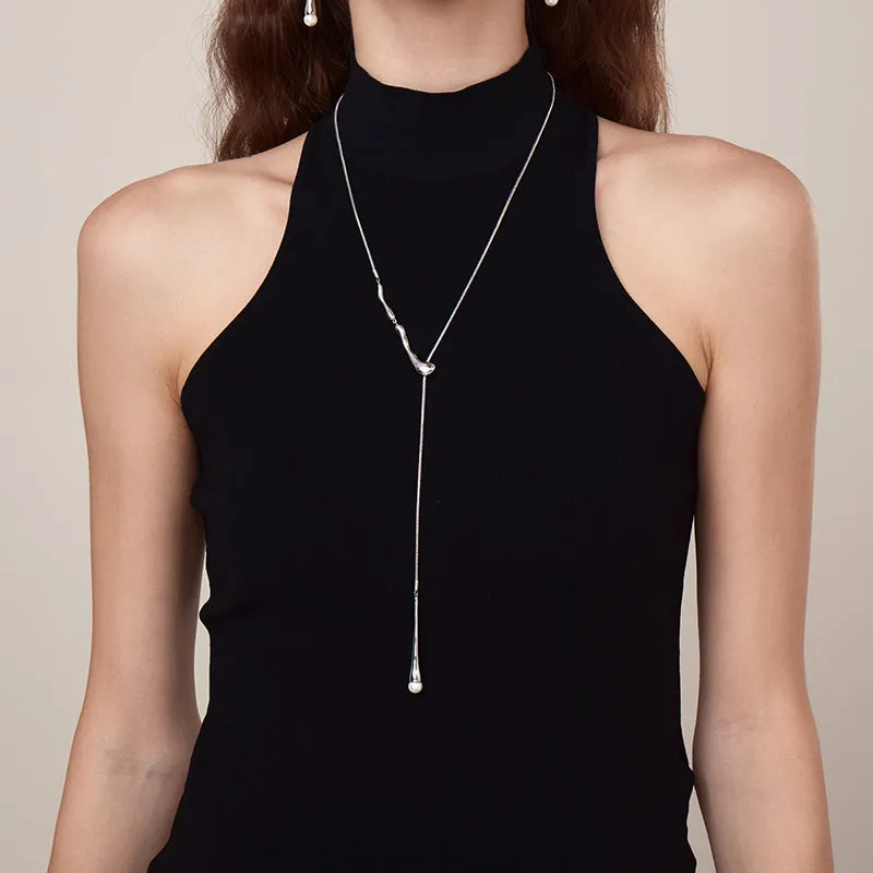 Elsa Waterdrop Long Necklace