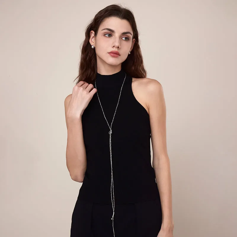 Elsa Wave Long Necklace