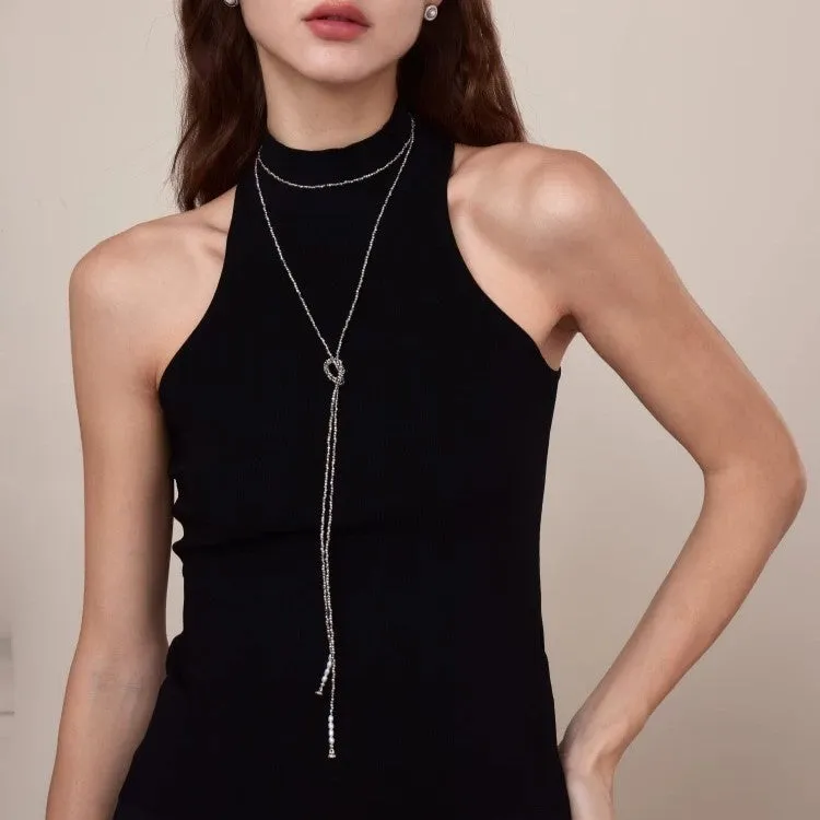 Elsa Wave Long Necklace