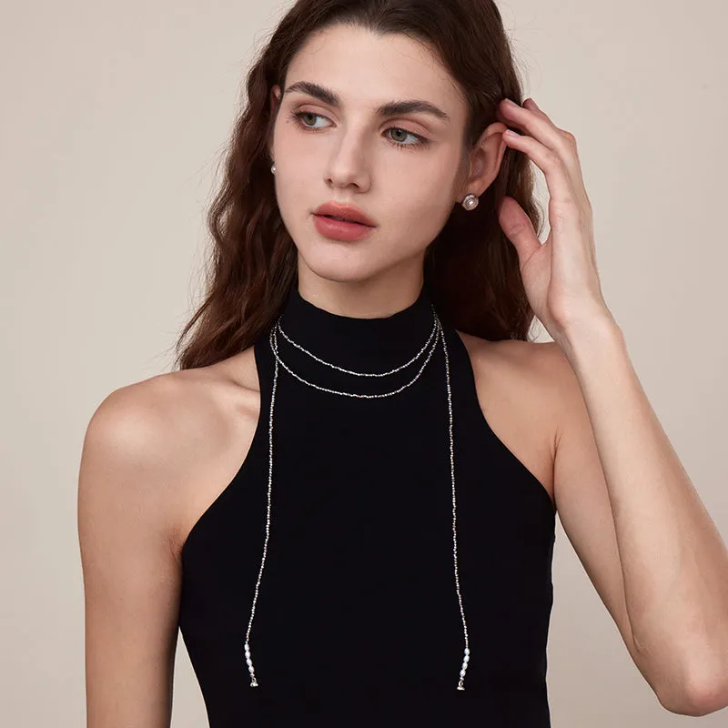 Elsa Wave Long Necklace