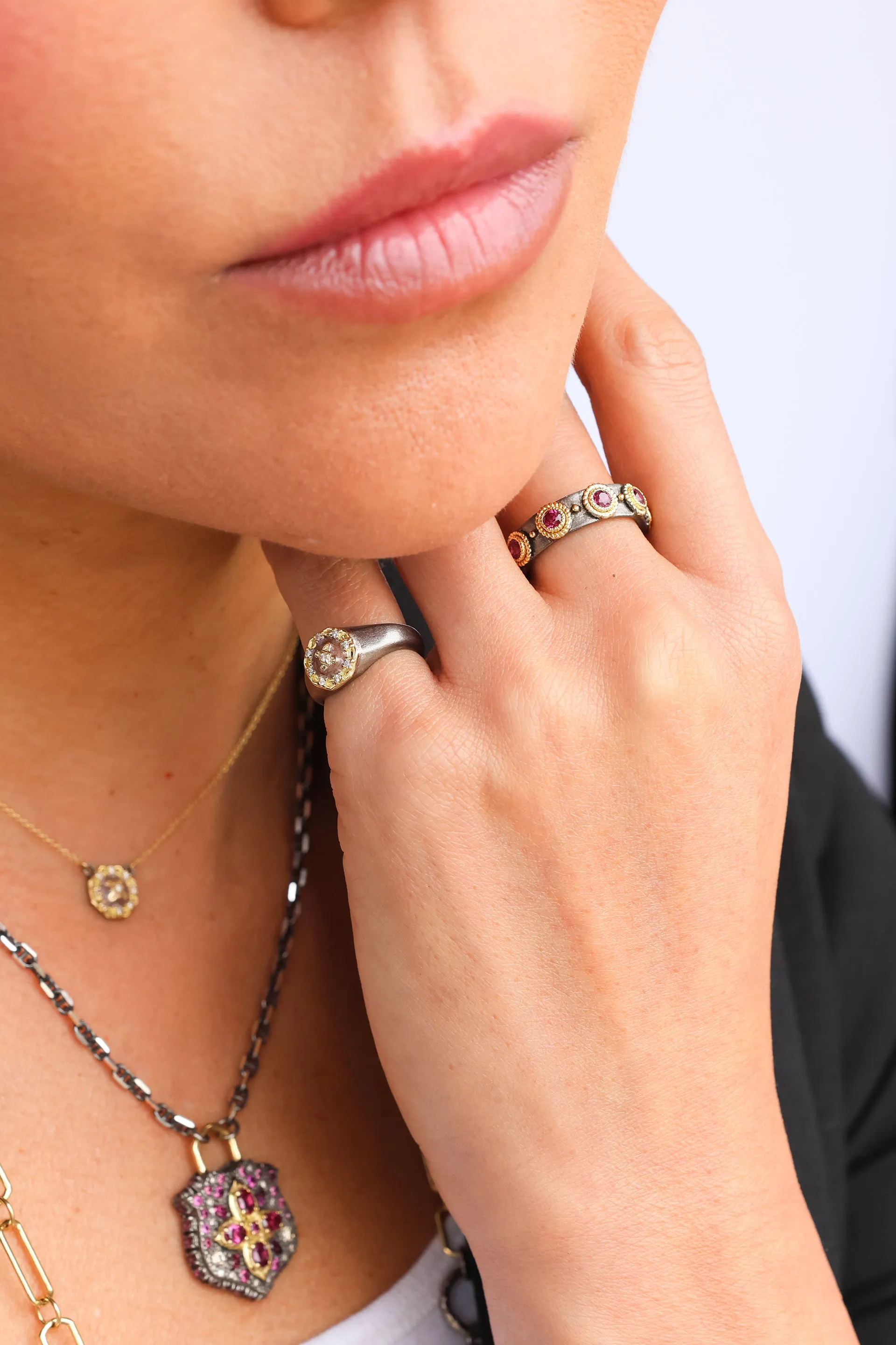 ENAMEL STACK RING