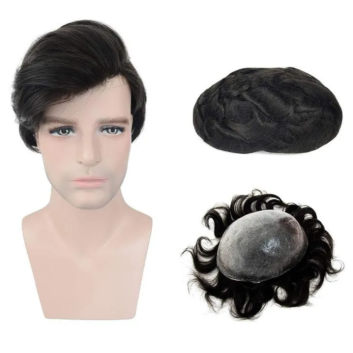 European Virgin Hair Thin Skin Single Knot Hair Systems