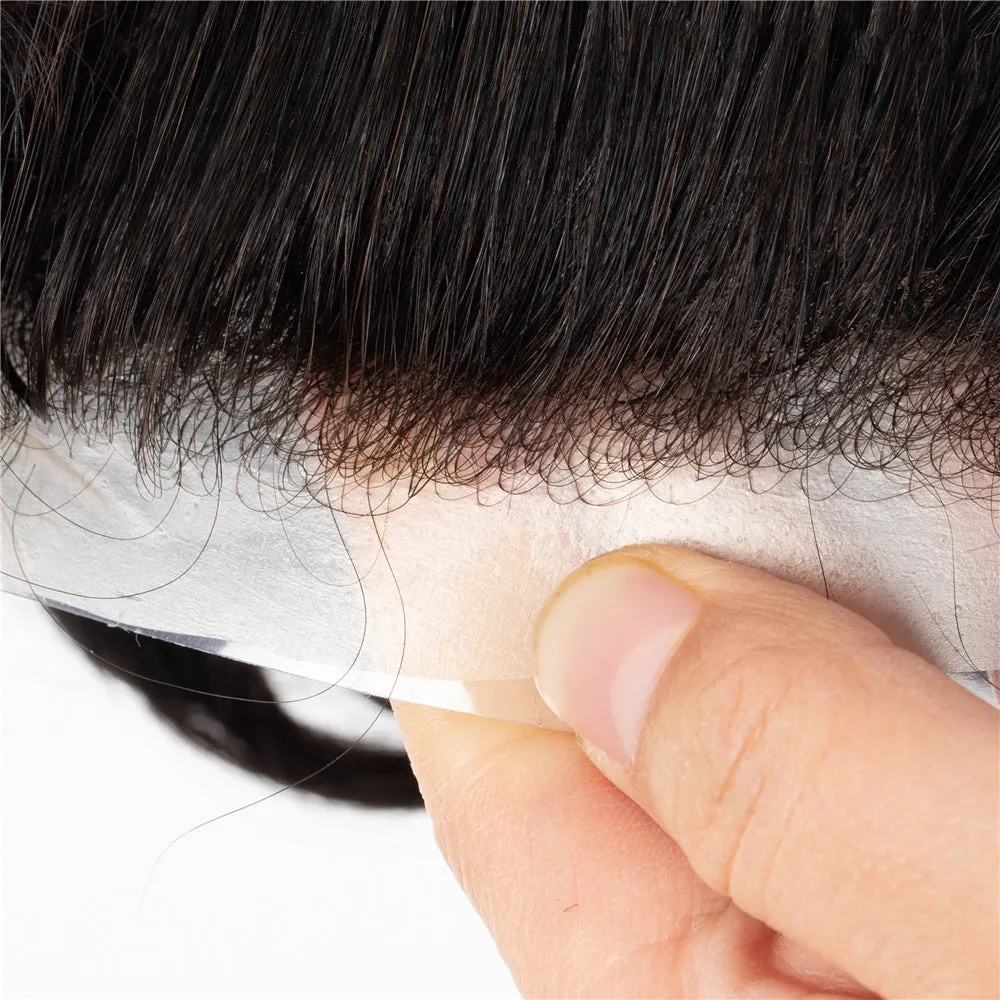 European Virgin Hair Thin Skin Single Knot Hair Systems