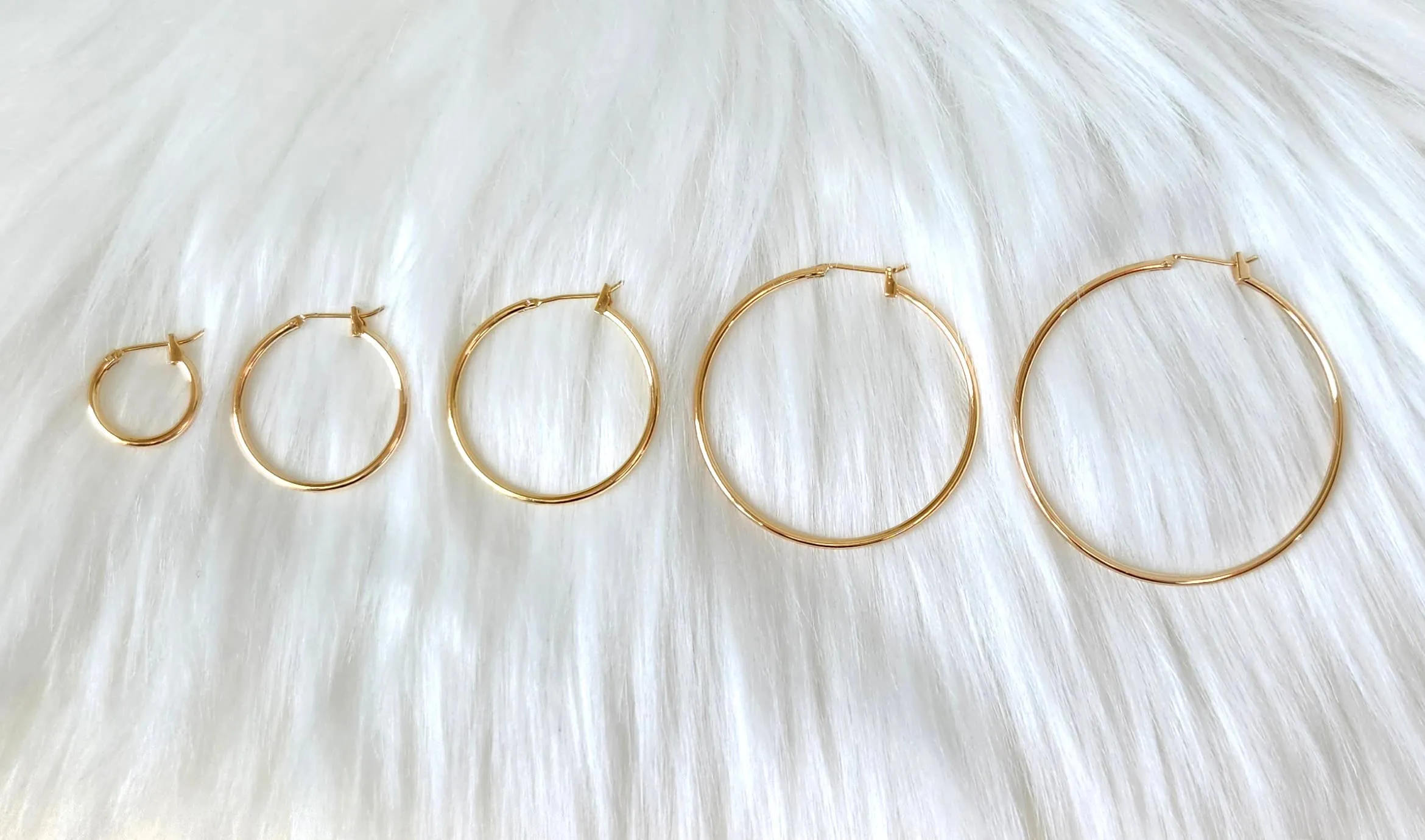 Everyday Gold Plated Hoops : 1. Small (15mm)