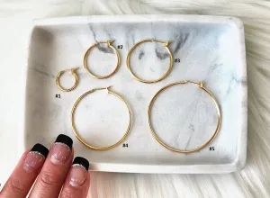 Everyday Gold Plated Hoops : 1. Small (15mm)
