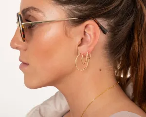 Everyday Gold Plated Hoops : 2. Small/Medium (25mm)