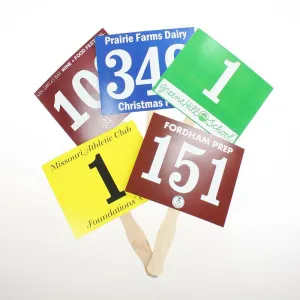 Extra Bold Bid Paddles, Custom (100/Pack)