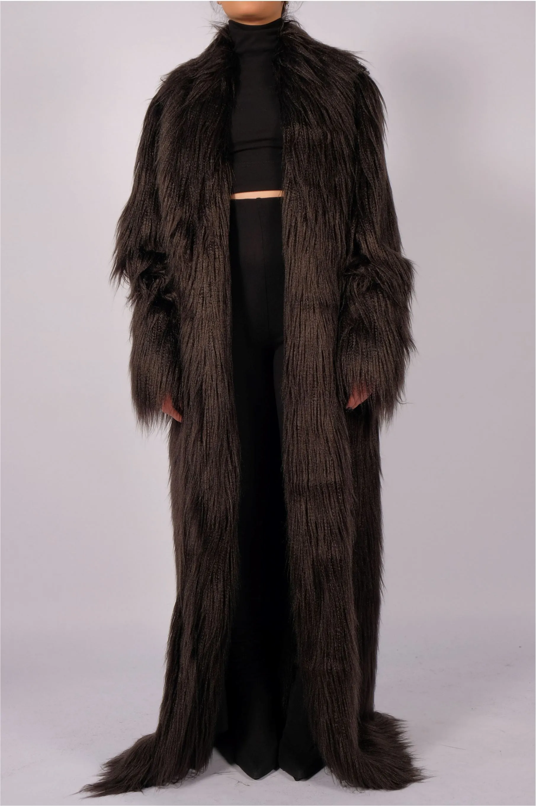 Faux Fur Maxi Coat