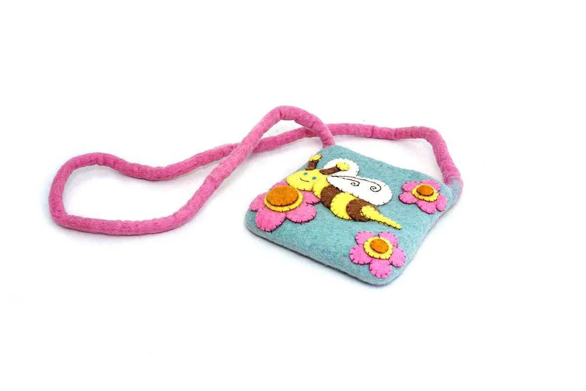 Felt Fair Trade Appliqué Bee Handbag