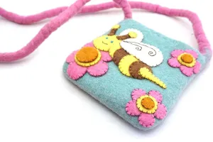 Felt Fair Trade Appliqué Bee Handbag