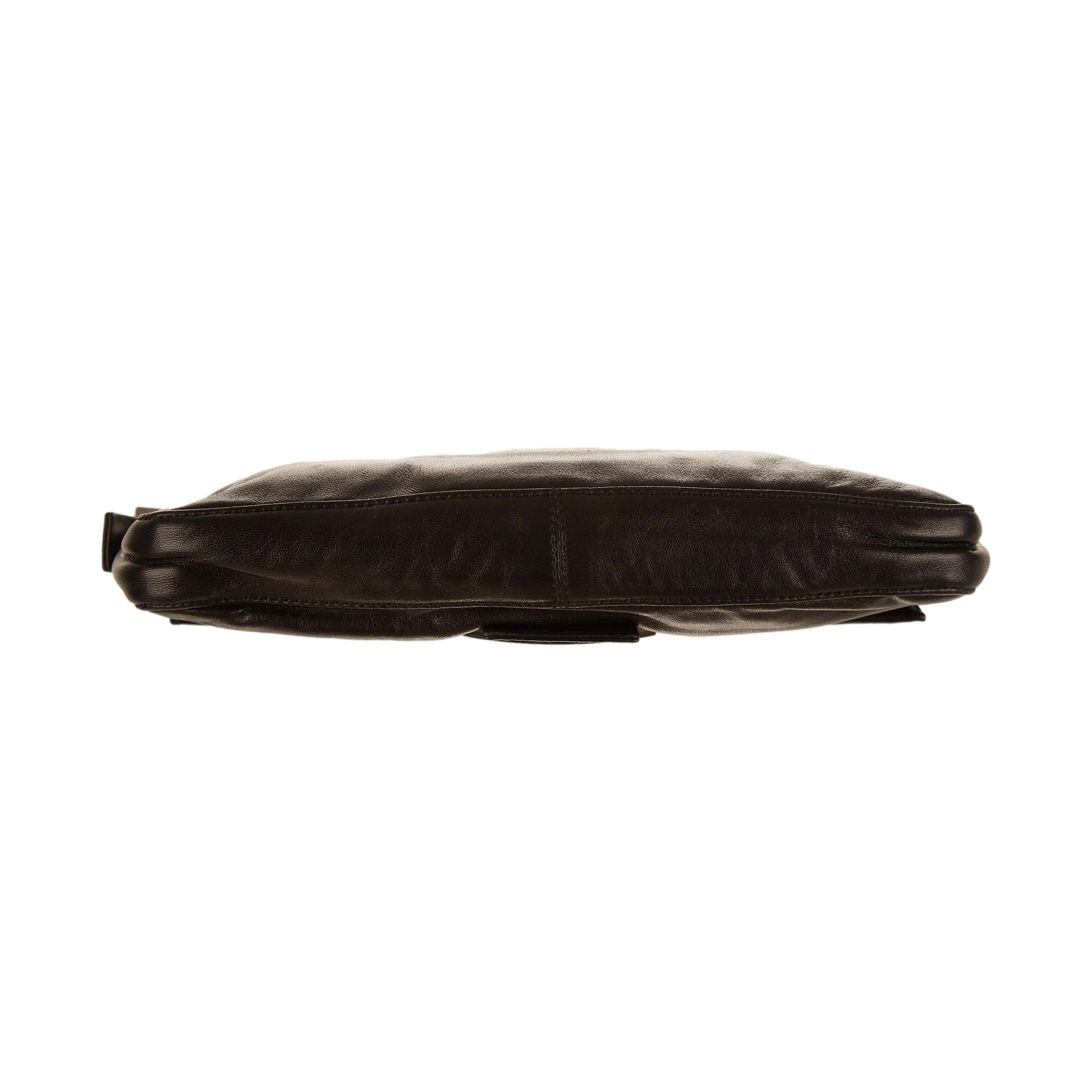 Fendi Black Leather Baguette