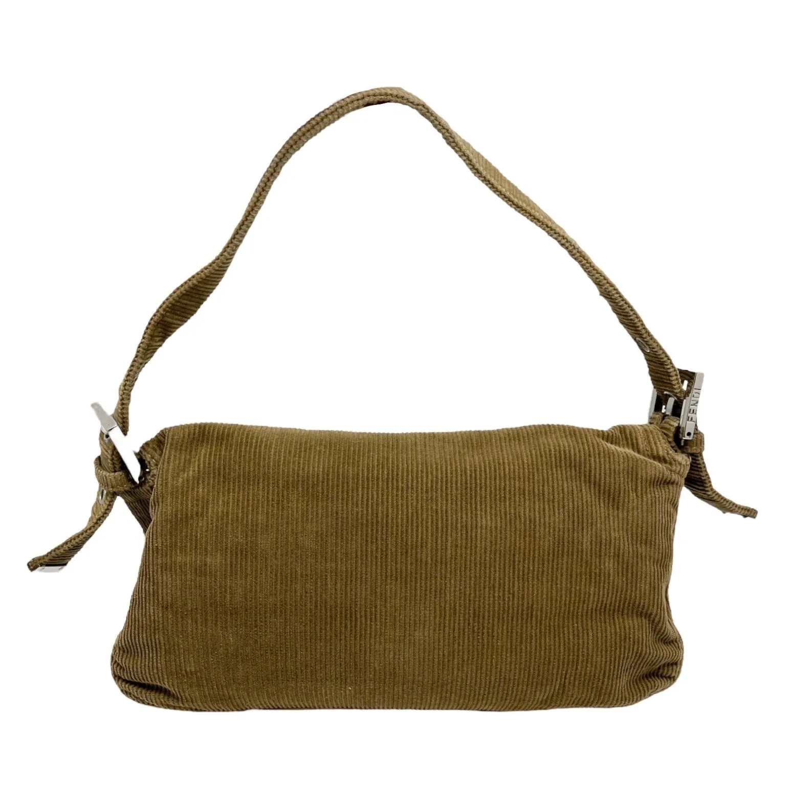 Fendi Brown Corduroy Baguette