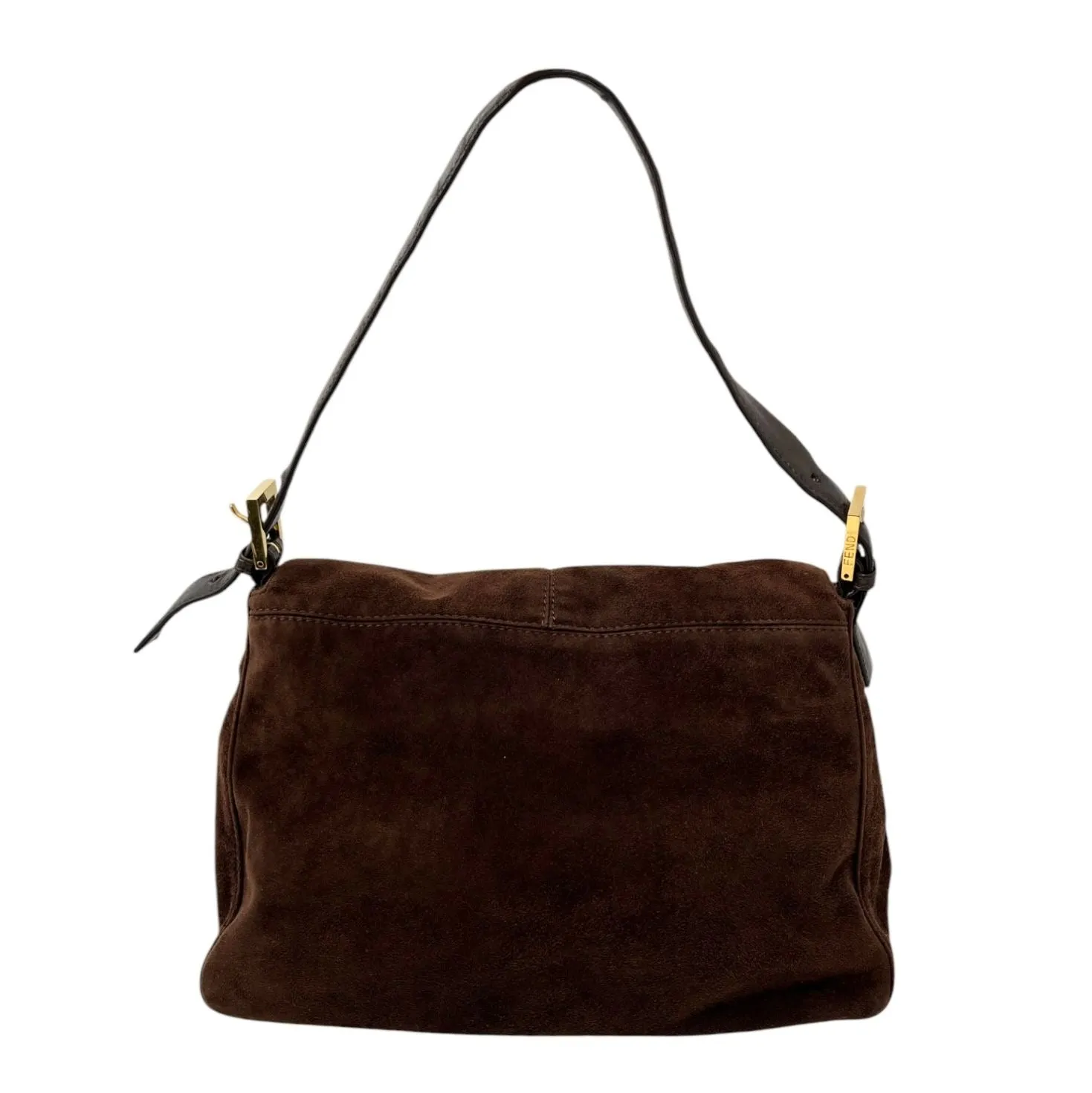 Fendi Brown Suede Mama Baguette Bag