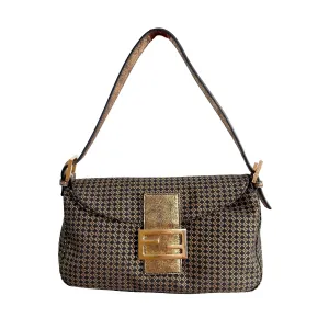 Fendi Gold Logo Baguette