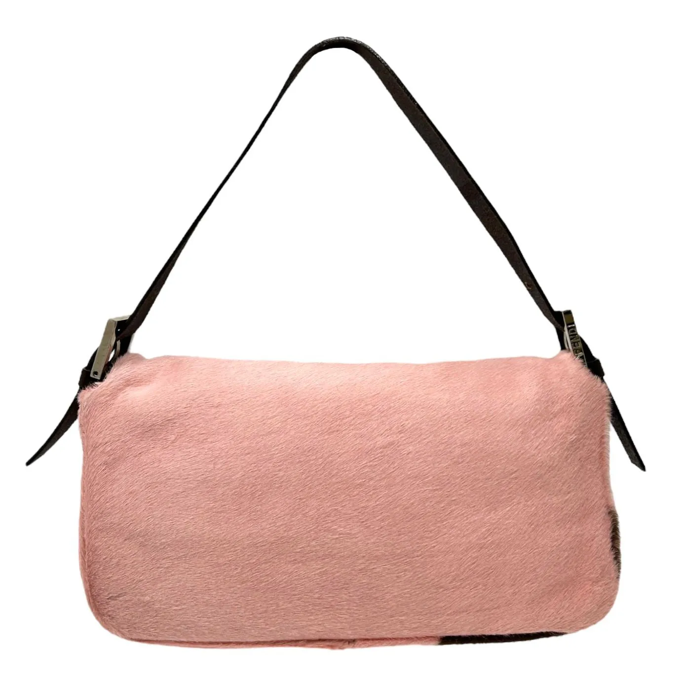 Fendi Pink Cow Print Baguette