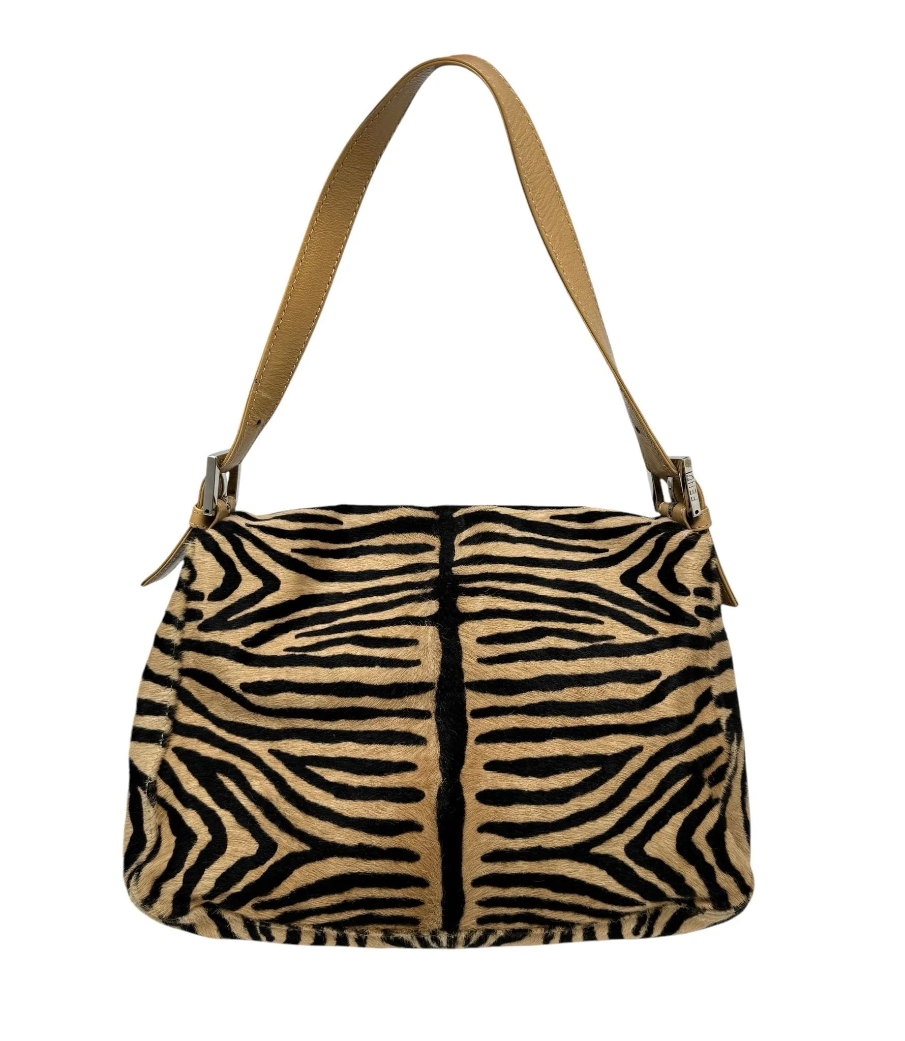 Fendi Tan Zebra Baguette Bag