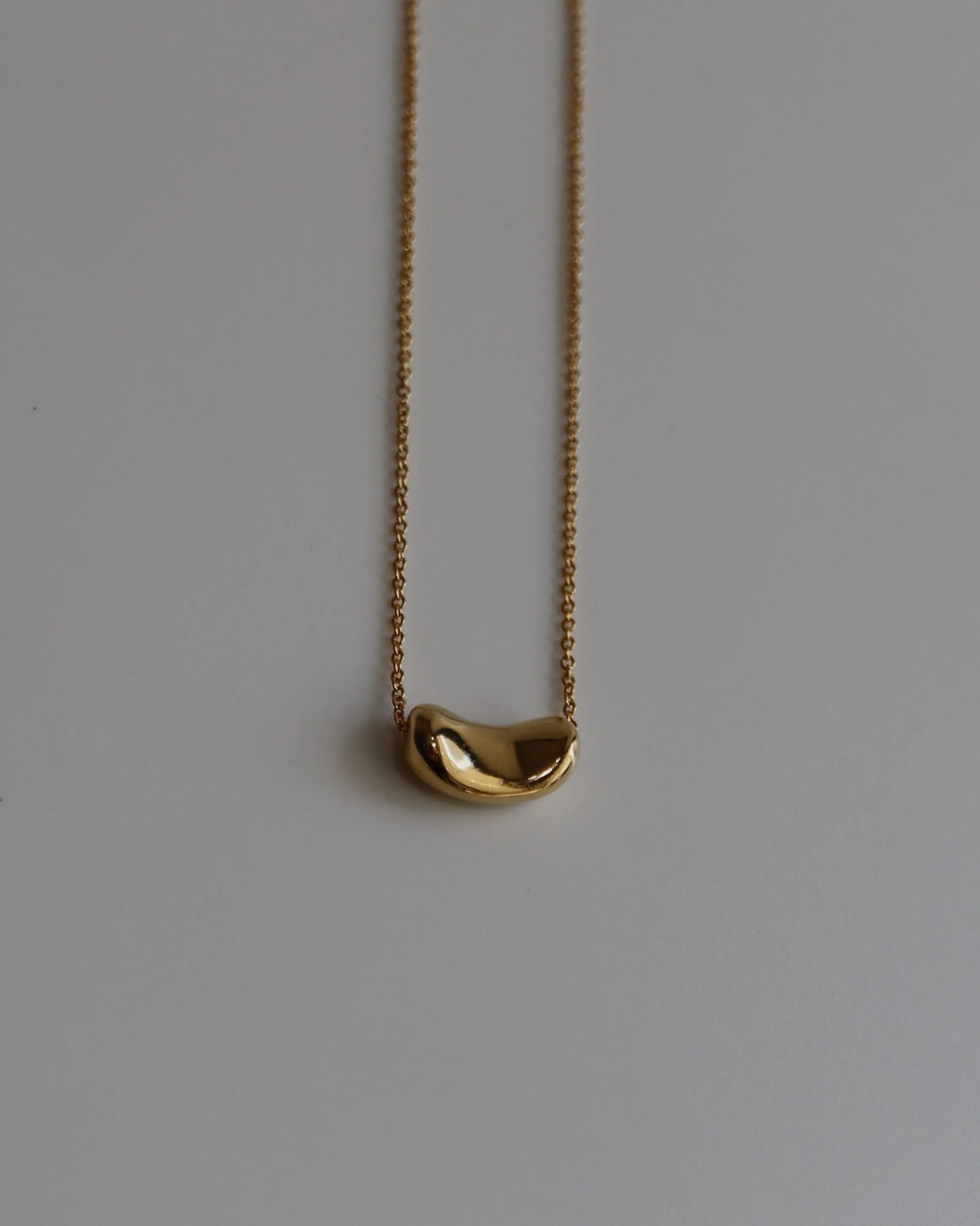 flat beans necklace