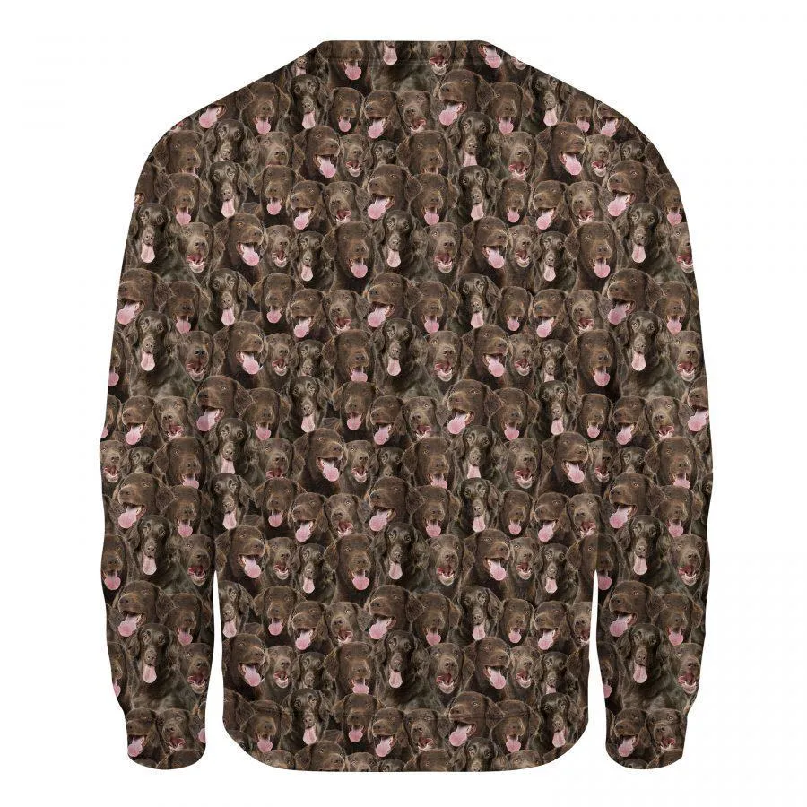 Flat-Coated Retriever - Full Face - Premium Sweatshirt