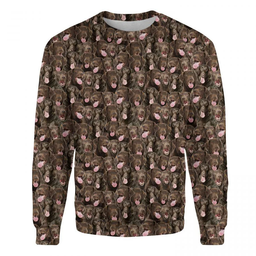 Flat-Coated Retriever - Full Face - Premium Sweatshirt
