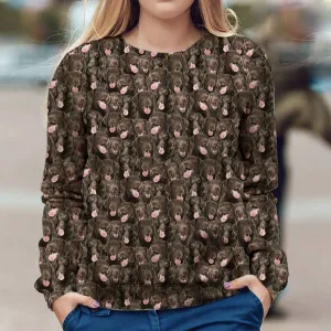 Flat-Coated Retriever - Full Face - Premium Sweatshirt