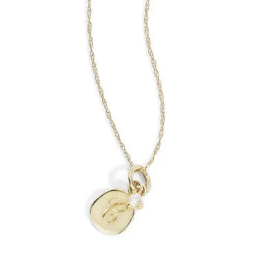 flat seed prong necklace