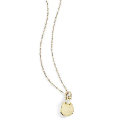 flat seed prong necklace