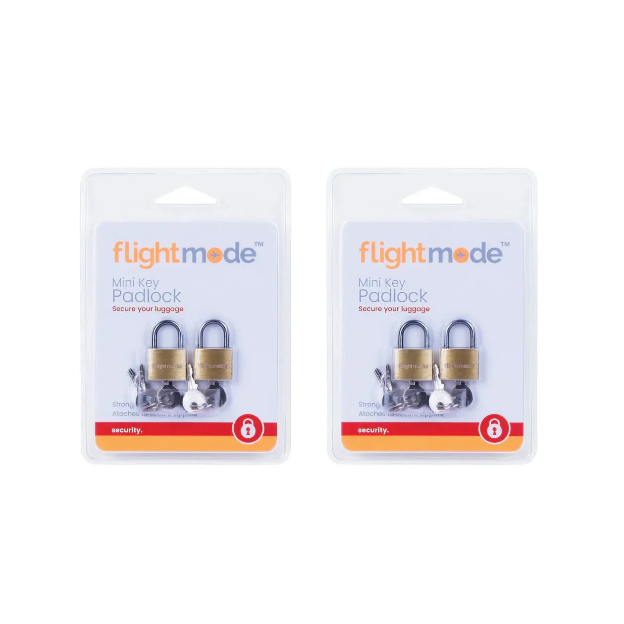 FlightMode Brass Key Travel Locks FM0017