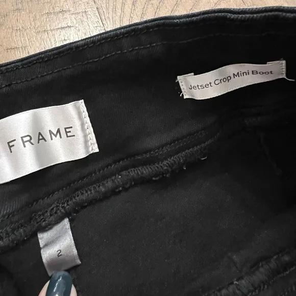 Frame Jetset Pintuck Crop Mini Boot - Size 2
