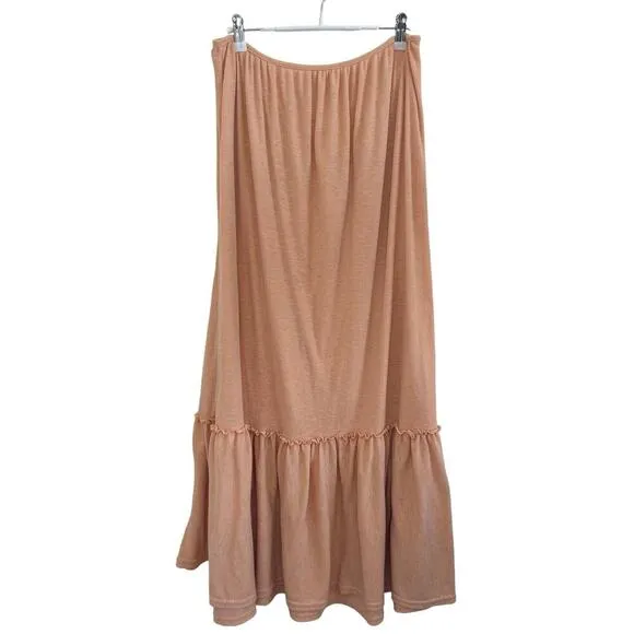 Free People Beach Endless Summer Convertible Maxi Skirt Peach Size Small​
