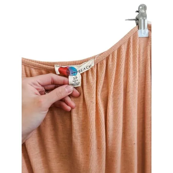 Free People Beach Endless Summer Convertible Maxi Skirt Peach Size Small​