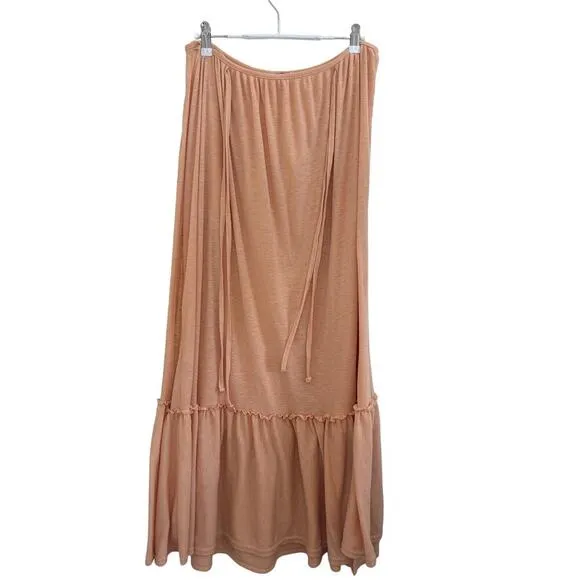 Free People Beach Endless Summer Convertible Maxi Skirt Peach Size Small​