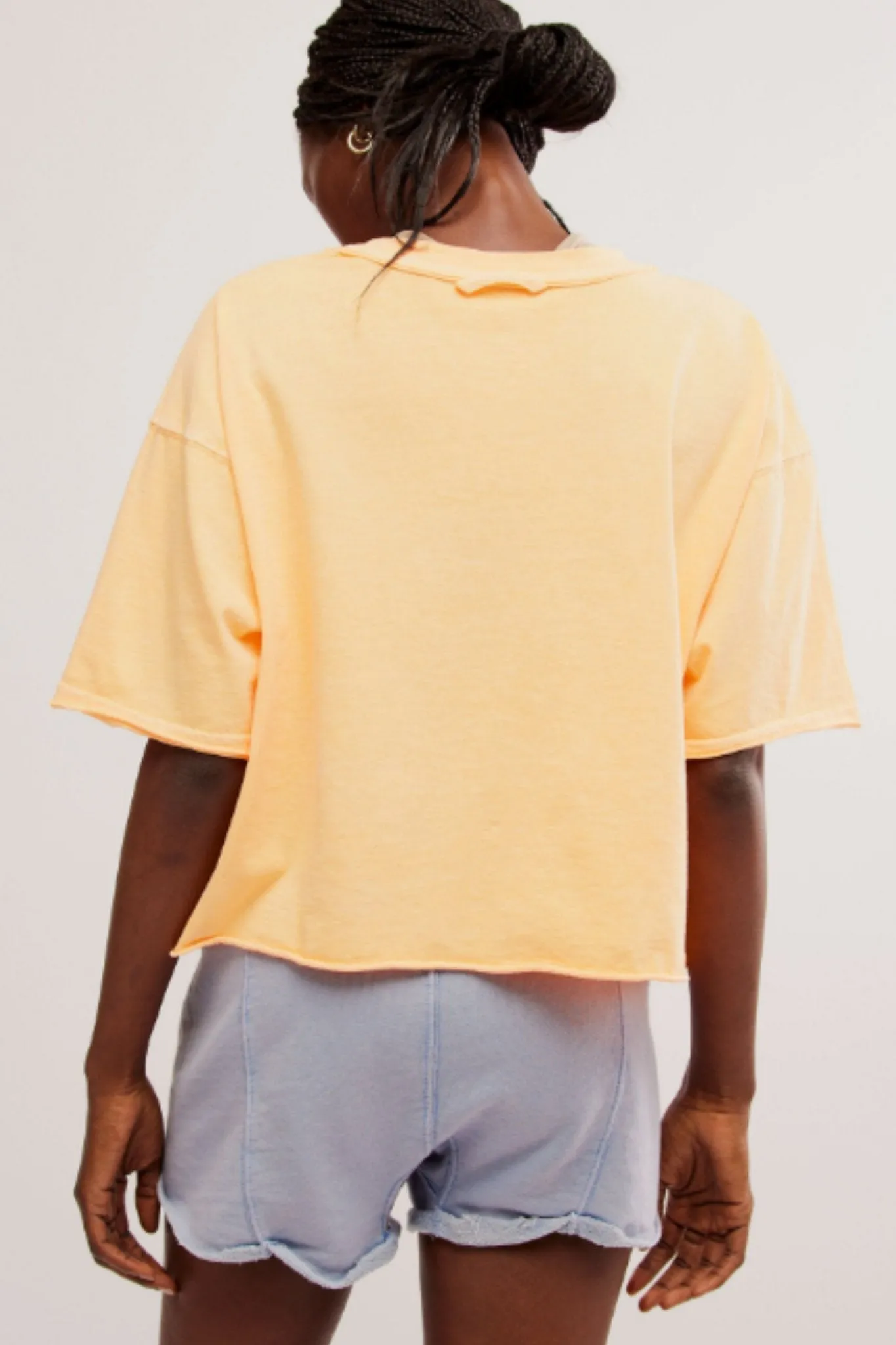Free People: Inspire Tee in Neon Clementine