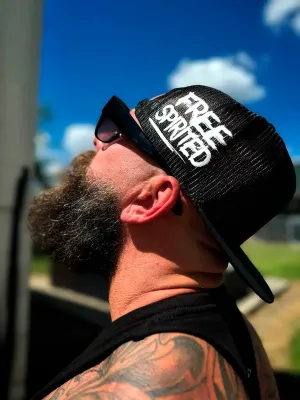 FREE SPIRITED SIDE STYLE BLACK HAT