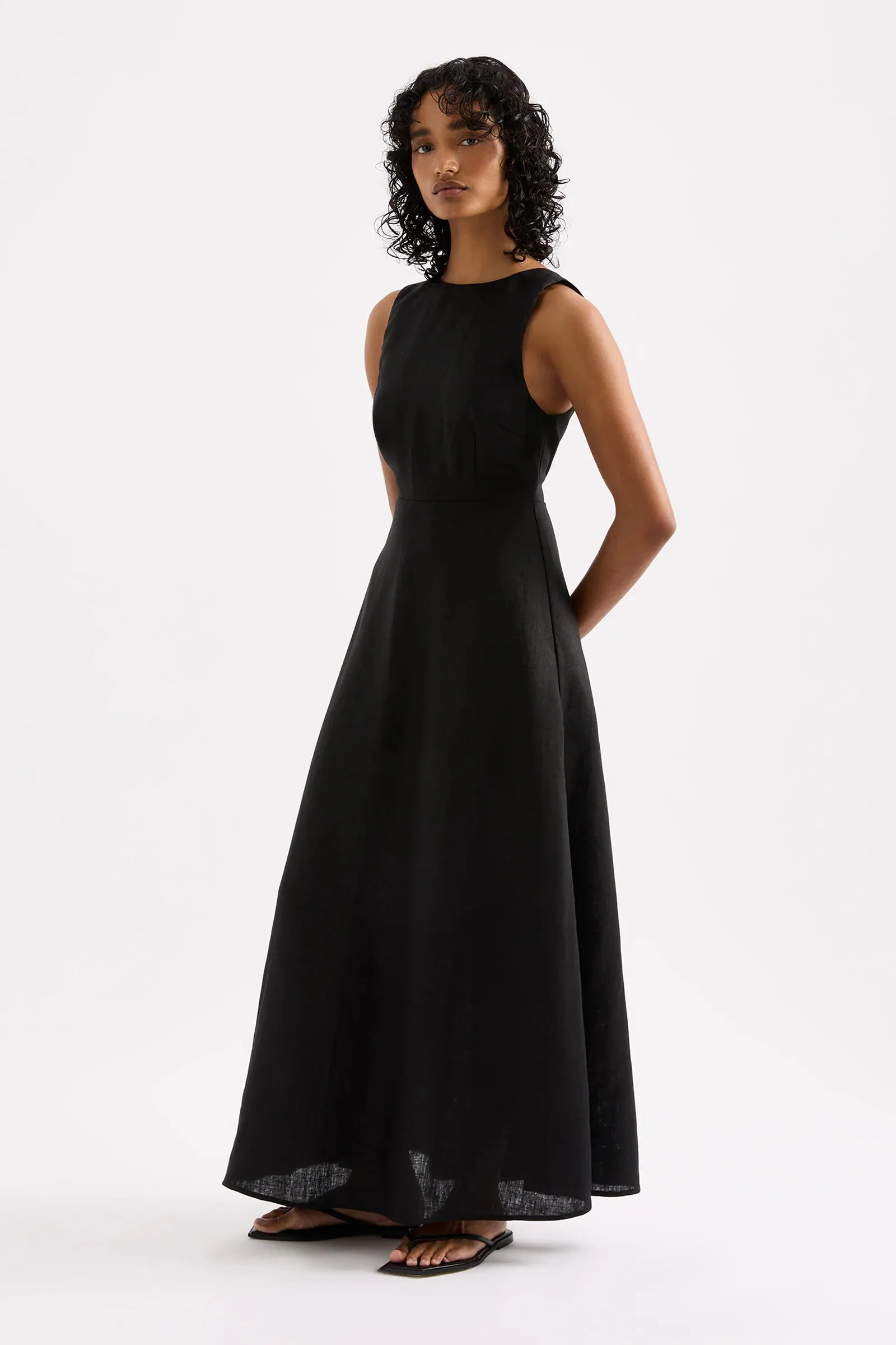 GAEL LINEN MAXI DRESS