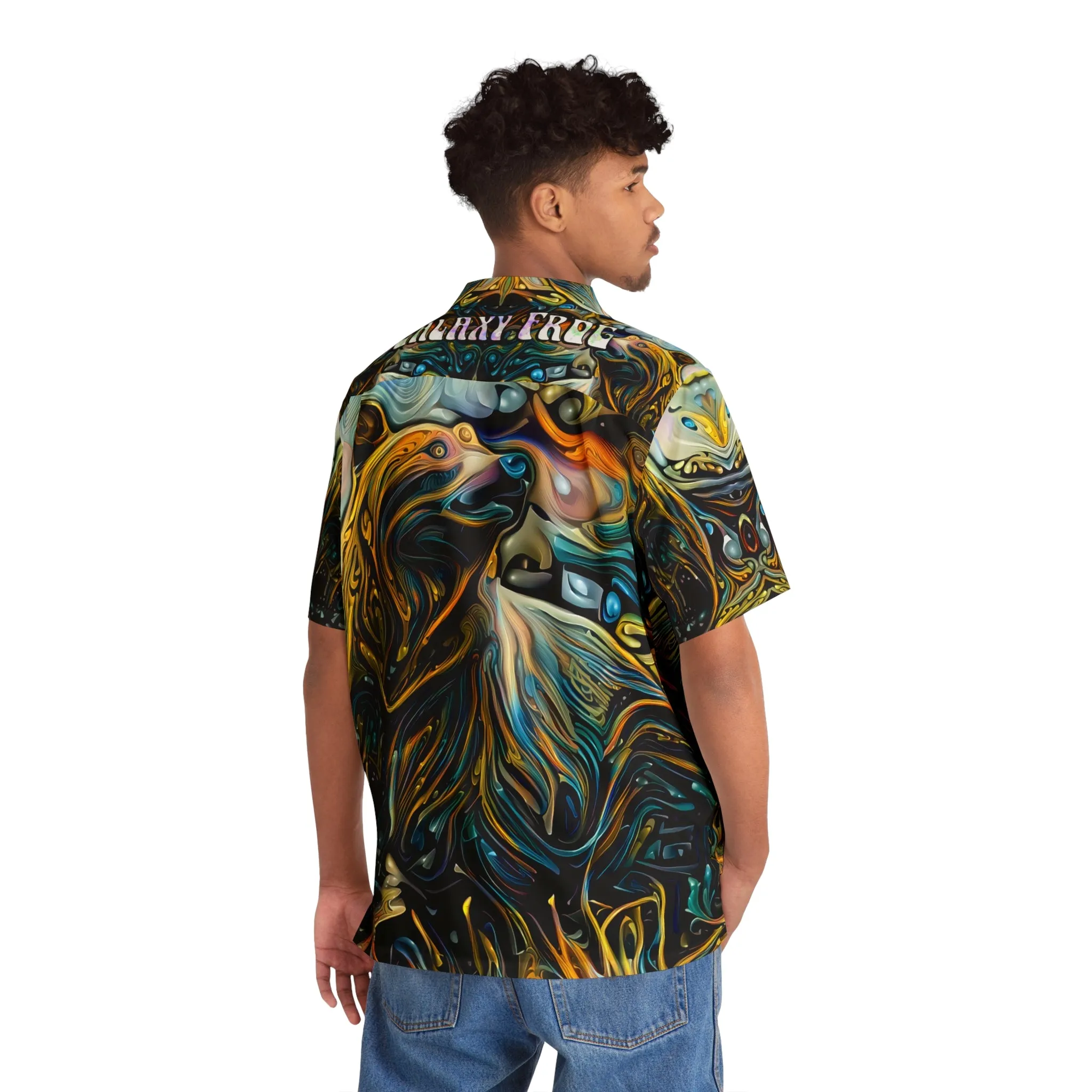 Galaxy Bear Hawaiian Shirt (Mens)