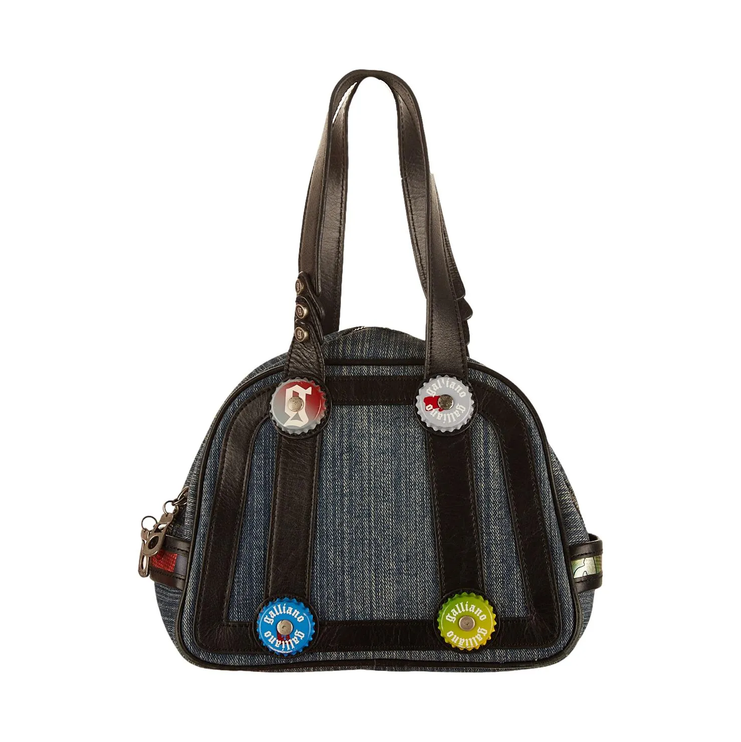 Galliano Denim Bottle Cap Bag