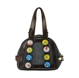 Galliano Denim Bottle Cap Bag