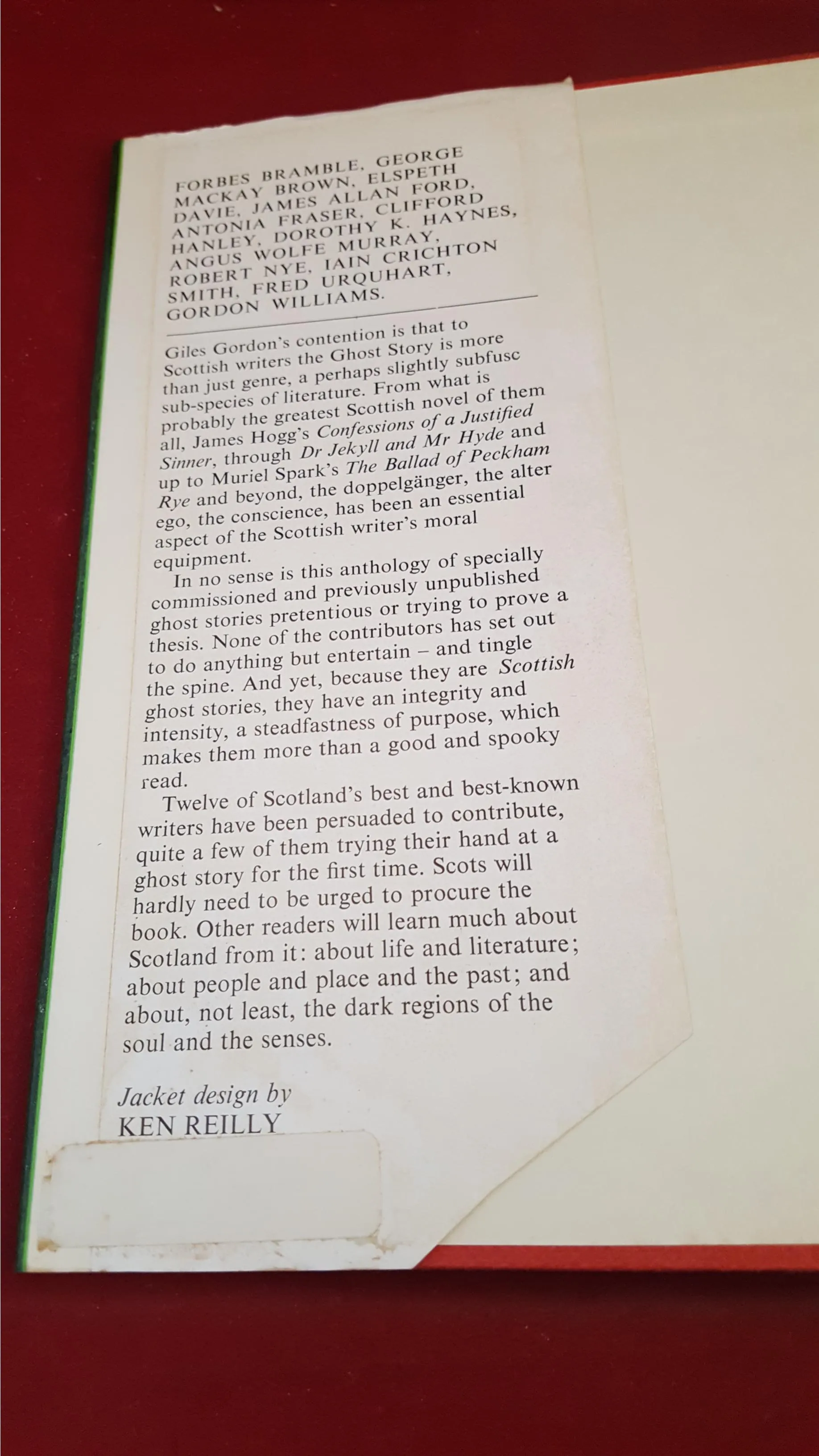 Giles Gordon - Prevailing Spirits A Book Of Scottish Ghost Stories, Hamish Hamilton, 1976