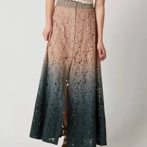 Gimmicks by BKE Lace Ombré Maxi Skirt Rare