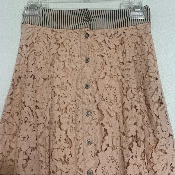 Gimmicks by BKE Lace Ombré Maxi Skirt Rare