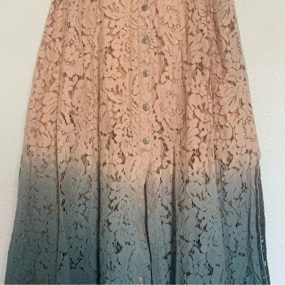 Gimmicks by BKE Lace Ombré Maxi Skirt Rare
