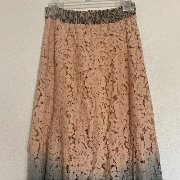 Gimmicks by BKE Lace Ombré Maxi Skirt Rare